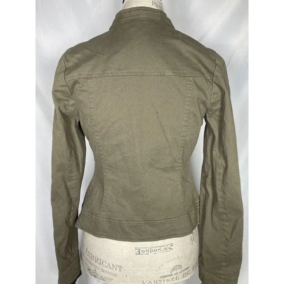 Star Wars Rogue One Jyn Erso Hot Topic Green Rebel Jacket Juniors Size SMALL - Picture 8 of 12